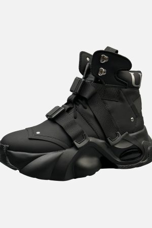 Concert Outfit Dual-Strap Stealth Runner Boots