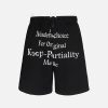 Concert Outfit Elastic Letter Double Waist Shorts