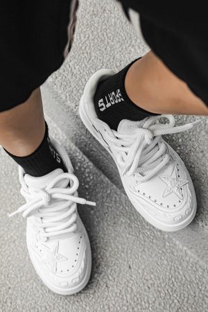Concert Outfit Embossed Stars Casual Board Shoes