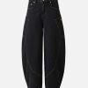 Concert Outfit Embroidered Barrel Leg Jeans