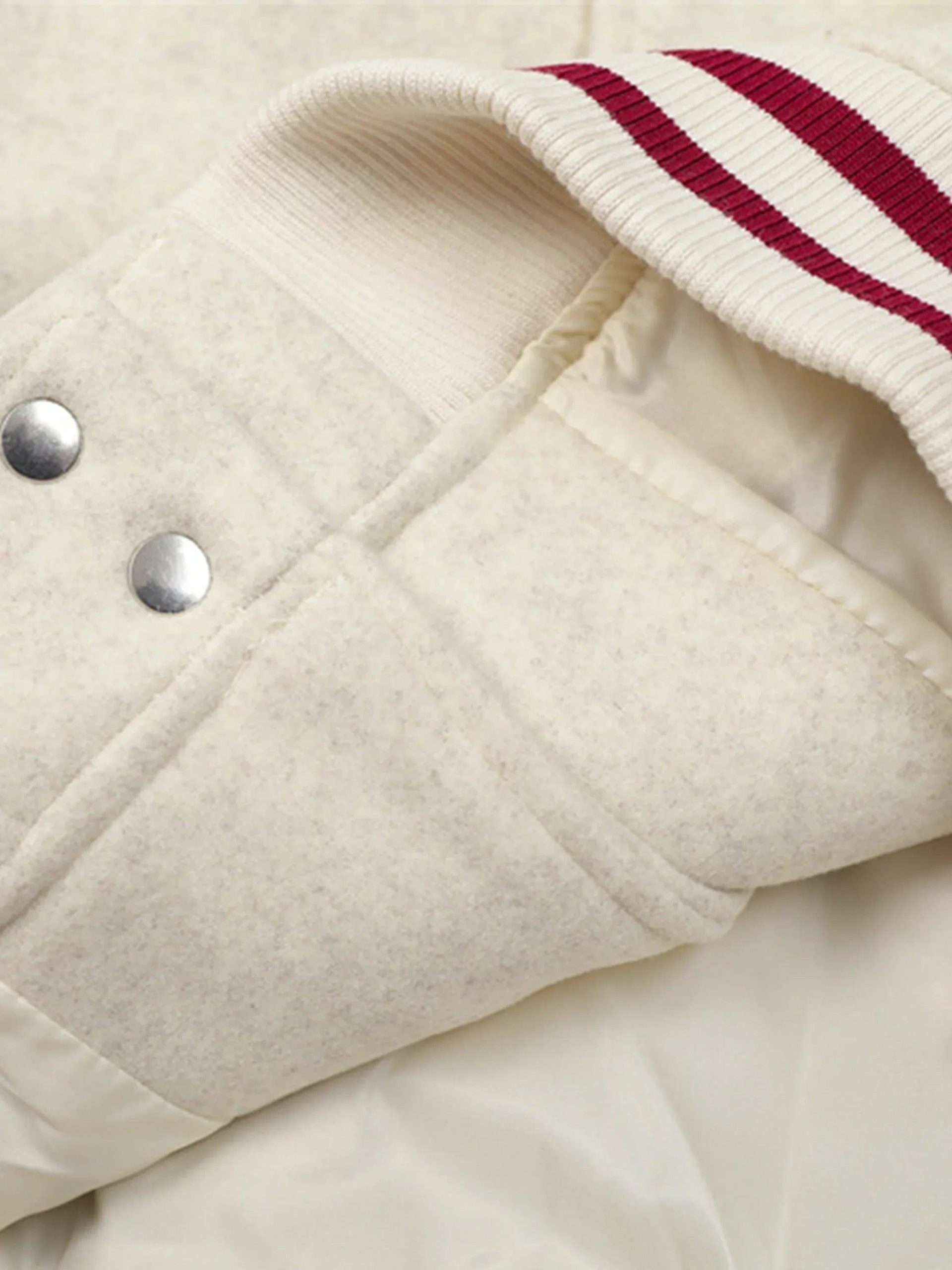 Concert Outfit Embroidered Contrast Color Varsity Jacket Concert Outfit Embroidered Contrast Color Varsity Jacket