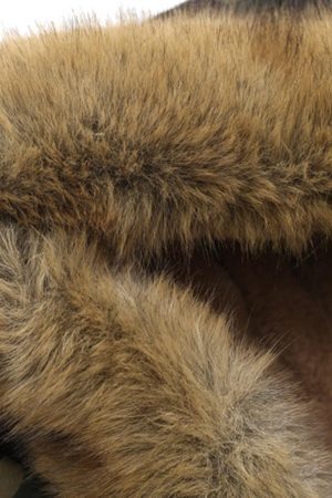 Concert Outfit Embroidered Detachable Fur Hooded Jacket