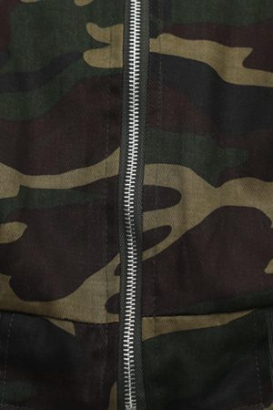 Concert Outfit Embroidered Detachable Fur Hooded Jacket