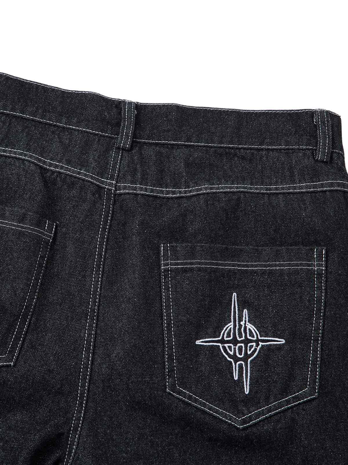 Concert Outfit Embroidered Flame Baggy Jeans Concert Outfit Embroidered Flame Baggy Jeans