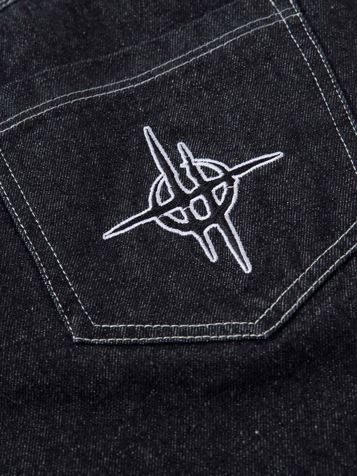 Concert Outfit Embroidered Flame Baggy Jeans Concert Outfit Embroidered Flame Baggy Jeans