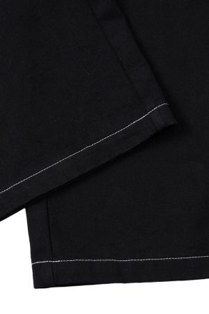 Concert Outfit Embroidered Flame Baggy Jeans