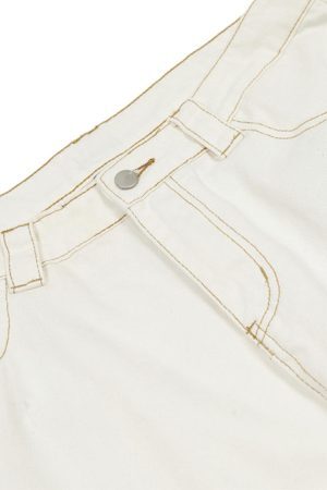 Concert Outfit Embroidered Floral Patches Barrel Jeans