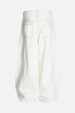 Concert Outfit Embroidered Floral Patches Barrel Jeans