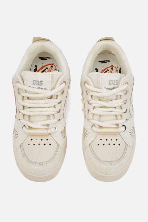 Concert Outfit Embroidered Letter Shoes