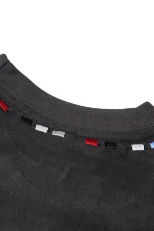 Concert Outfit Embroidered Neckline Oversized T-Shirt