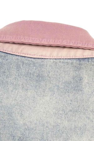 Concert Outfit Embroidered Patch Denim Shirt