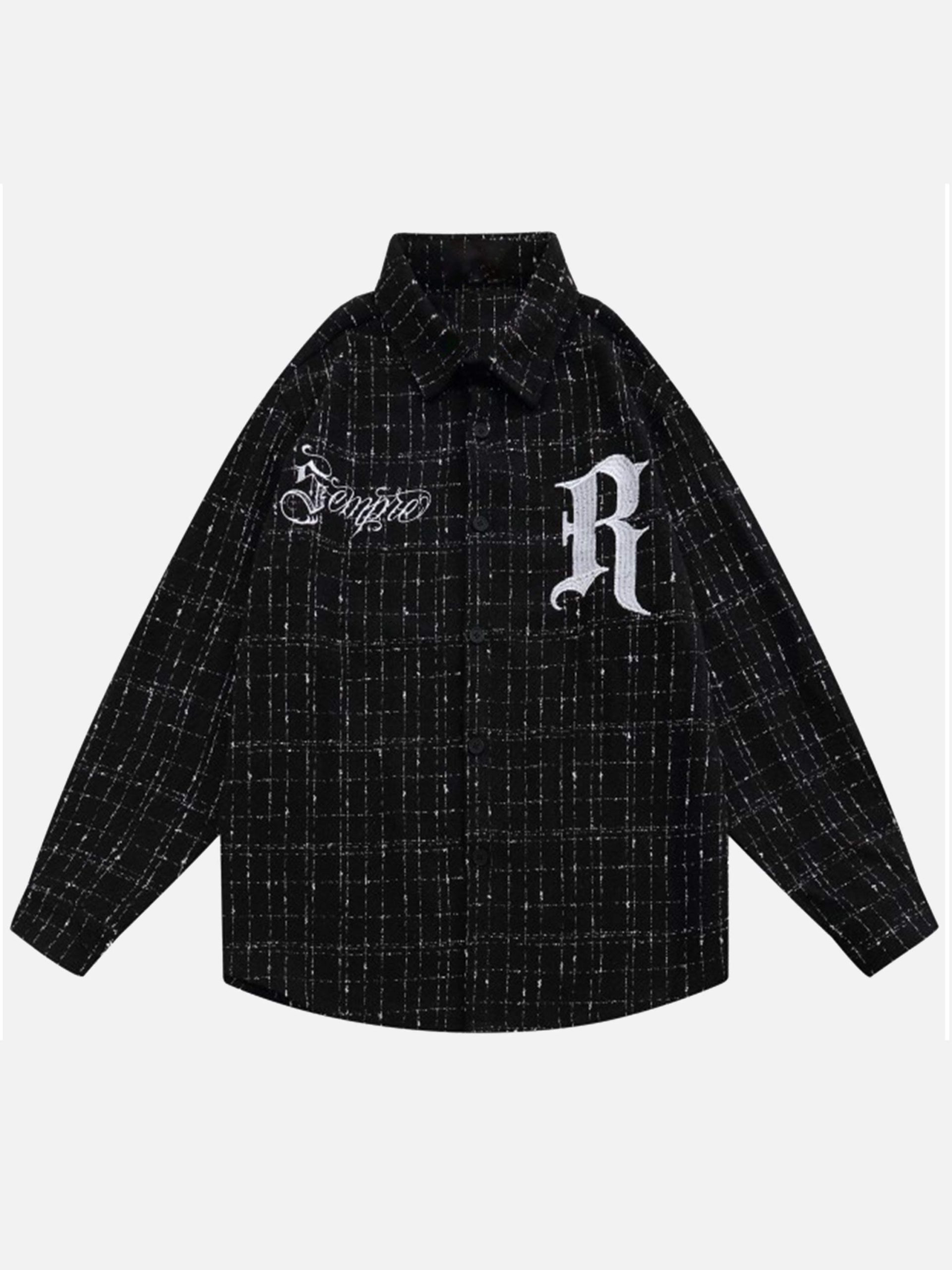Concert Outfit Embroidered Plaid Shirt Concert Outfit Embroidered Plaid Shirt