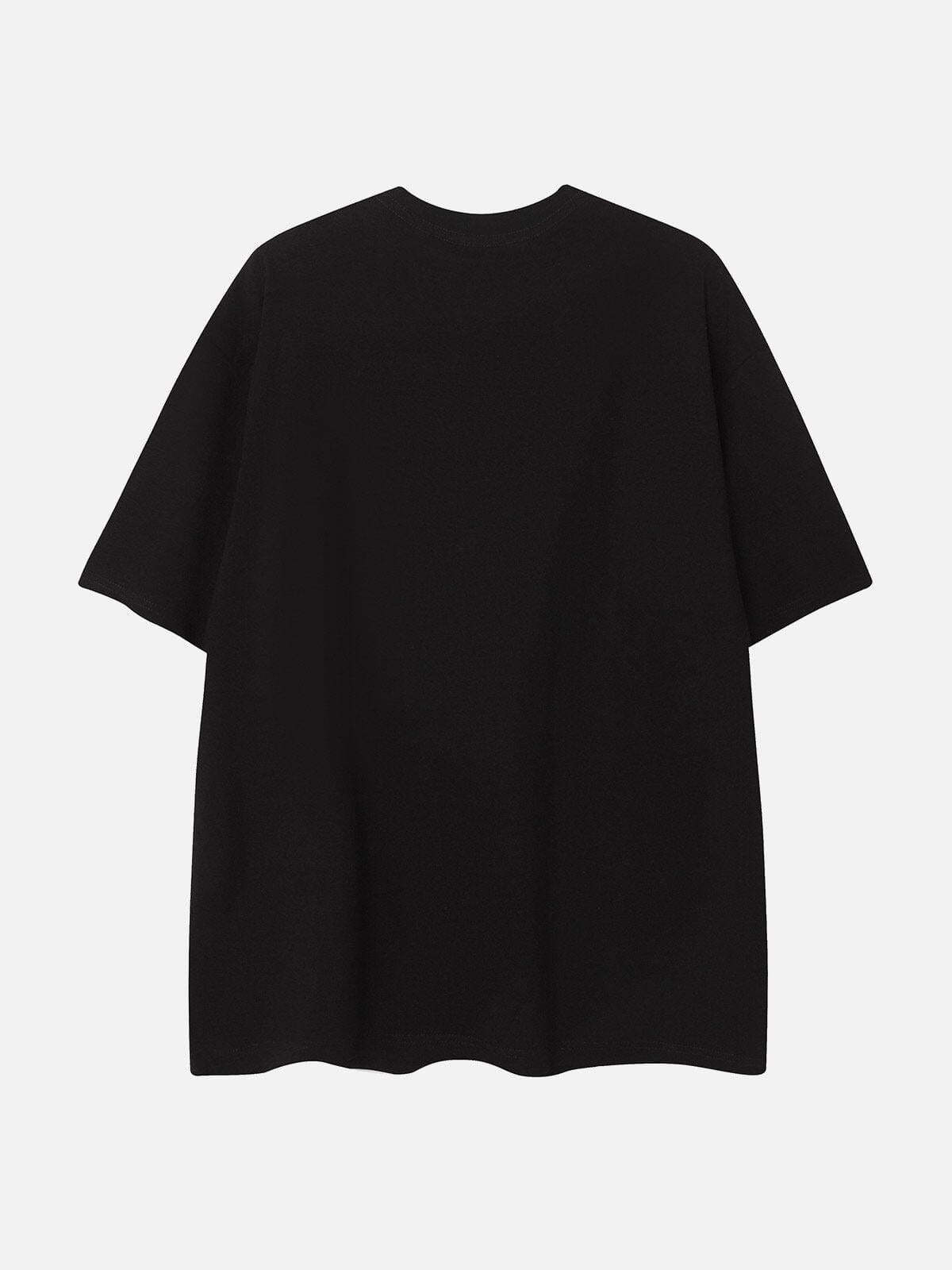 Concert Outfit Embroidery Abstract Face Tee Concert Outfit Embroidery Abstract Face Tee