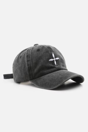 Concert Outfit Embroidery Crucifix Baseball Cap