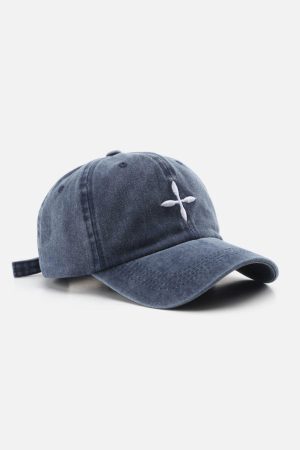 Concert Outfit Embroidery Crucifix Baseball Cap
