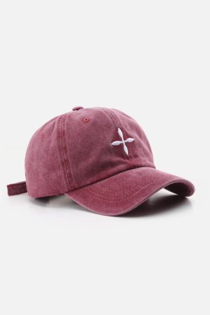 Concert Outfit Embroidery Crucifix Baseball Cap