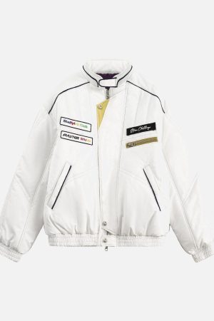 Concert Outfit Embroidery Double-Ended Zipper Bomber Jacket