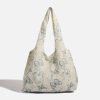 Concert Outfit Embroidery Lace Butterfly Tote Bag