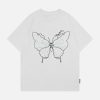 Concert Outfit Embroidery Line Butterfly Tee