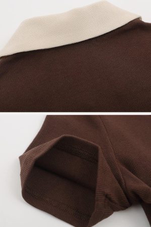 Concert Outfit Embroidery Side Drawstring Fold-Over Star Tee