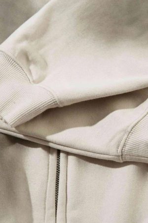 Concert Outfit Embroidery Spots Zip-Up Hoodie