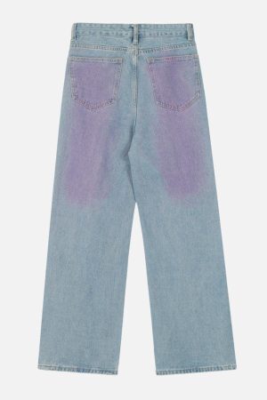 Concert Outfit Embroidery Star Washed Jeans