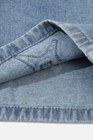 Concert Outfit Embroidery Star Washed Jorts