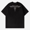 Concert Outfit Embroidery Suede Tee