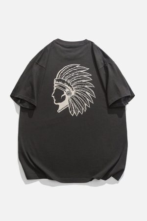 Concert Outfit Ethnic Dress Portrait Print Tee