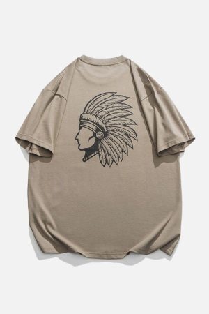 Concert Outfit Ethnic Dress Portrait Print Tee