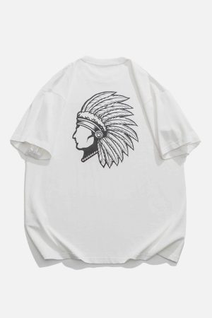 Concert Outfit Ethnic Dress Portrait Print Tee