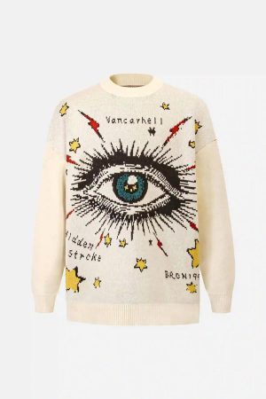 Concert Outfit Eye Contact Sweater