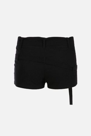 Concert Outfit Eyelet Solid Color Shorts