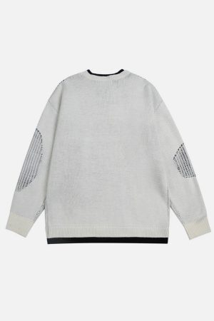 Concert Outfit Fake Two Breakage Design Sweater