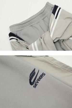 Concert Outfit Fake Two-Piece Drawstring Sweatpants