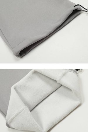 Concert Outfit Fake Two-Piece Drawstring Sweatpants