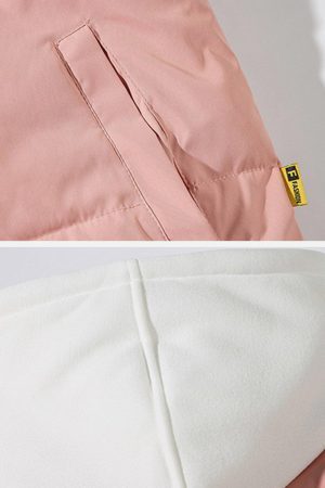 Concert Outfit Fake Two-Piece Hooded Winter Coat