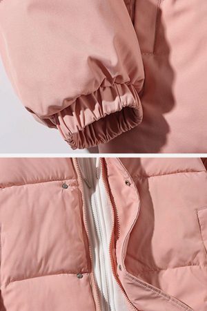 Concert Outfit Fake Two-Piece Hooded Winter Coat