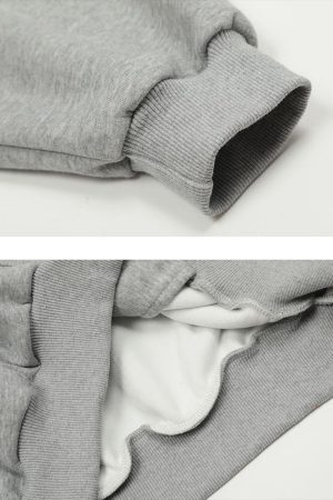 Concert Outfit Fake Two Piece Plaid Scarf Hoodie