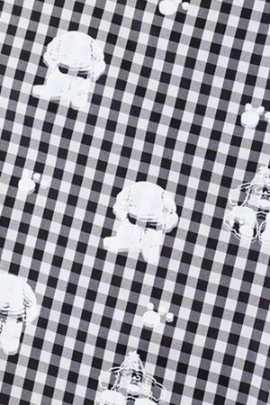 Concert Outfit Fake Two-Piece Print Plaid Sweatpants