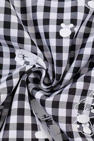 Concert Outfit Fake Two-Piece Print Plaid Sweatpants