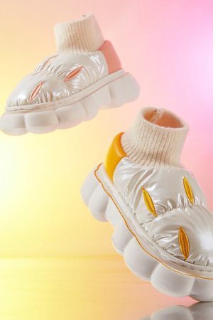 Concert Outfit Fantastic Design Latex Cotton-Padded Shoes