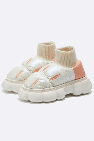 Concert Outfit Fantastic Design Latex Cotton-Padded Shoes