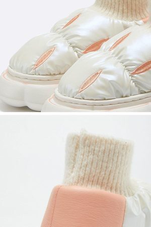 Concert Outfit Fantastic Design Latex Cotton-Padded Shoes