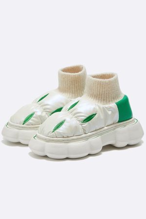 Concert Outfit Fantastic Design Latex Cotton-Padded Shoes