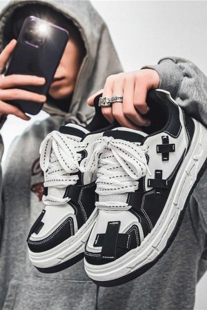 Concert Outfit Fashionable And Versatile Thick-Soled Board Shoes