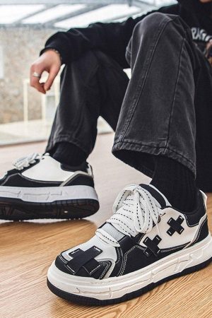 Concert Outfit Fashionable And Versatile Thick-Soled Board Shoes