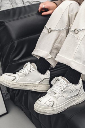 Concert Outfit Fashionable And Versatile Thick-Soled Board Shoes