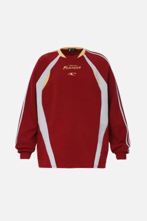 Concert Outfit Faster Letter Print Sweatshirt