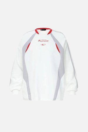 Concert Outfit Faster Letter Print Sweatshirt